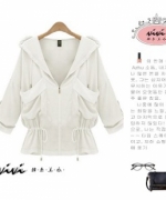 ViVi韓系美衣 歐美時尚 秋裝新款百搭寬鬆七分袖薄款外套